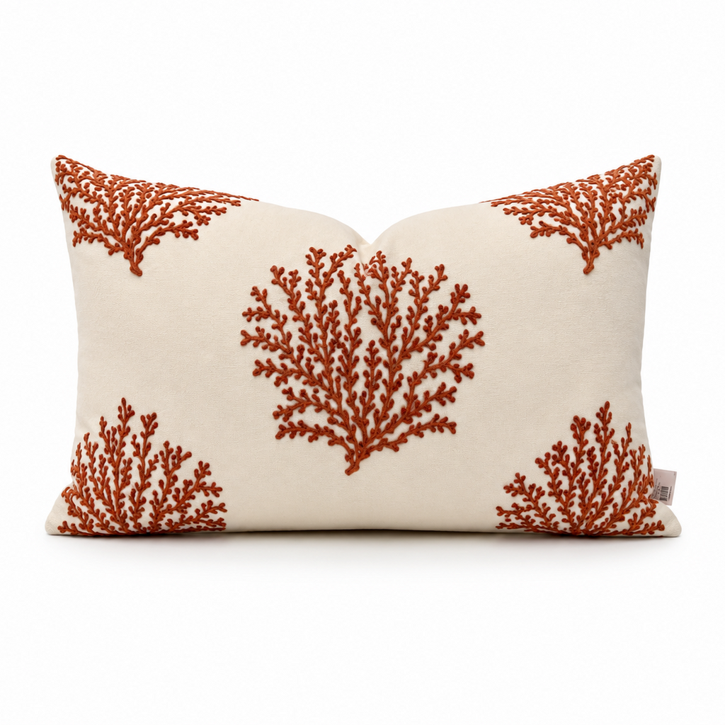 Coral Lumbar Pillow