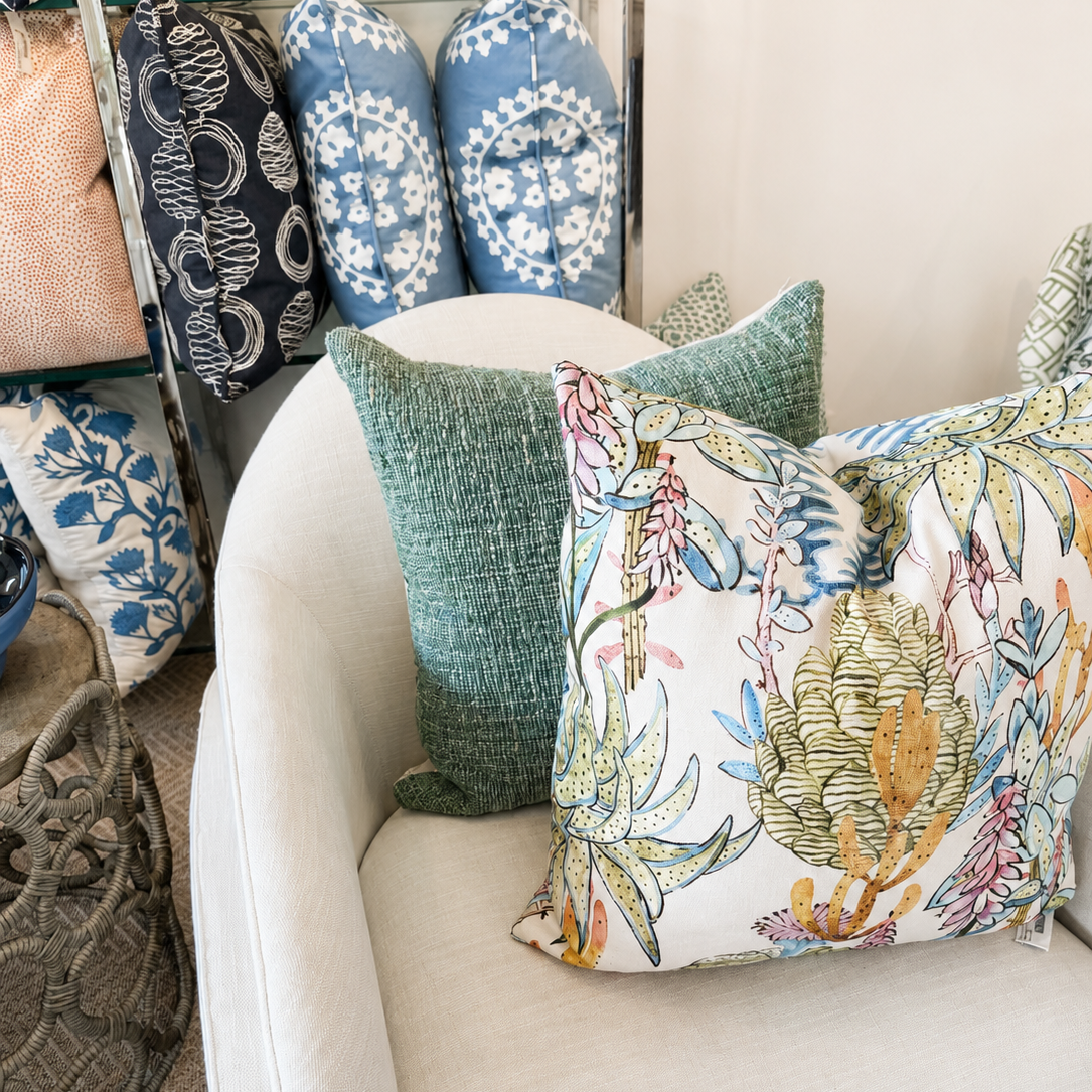 Evergreen Weave Pillow