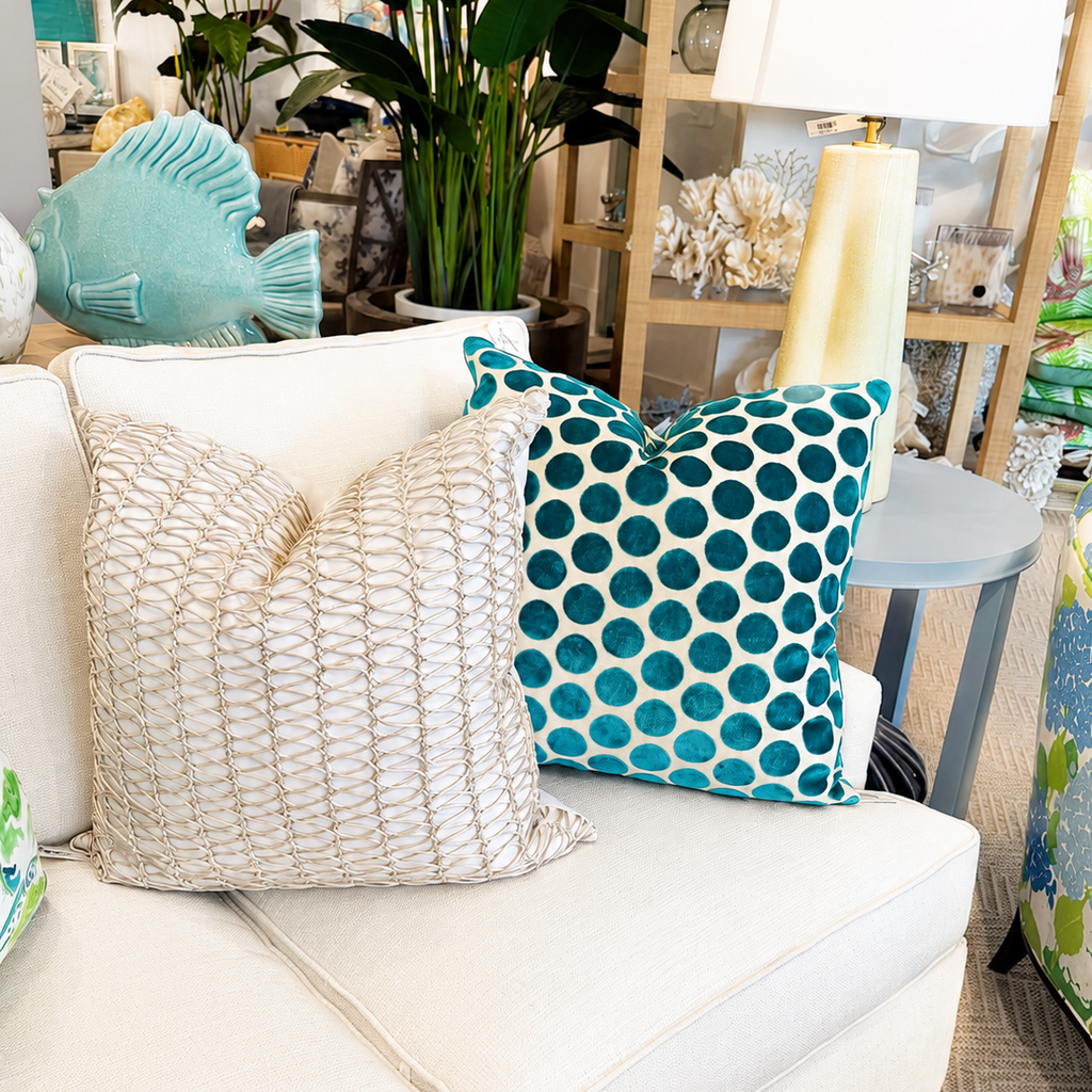 Aqua Dot Pillow