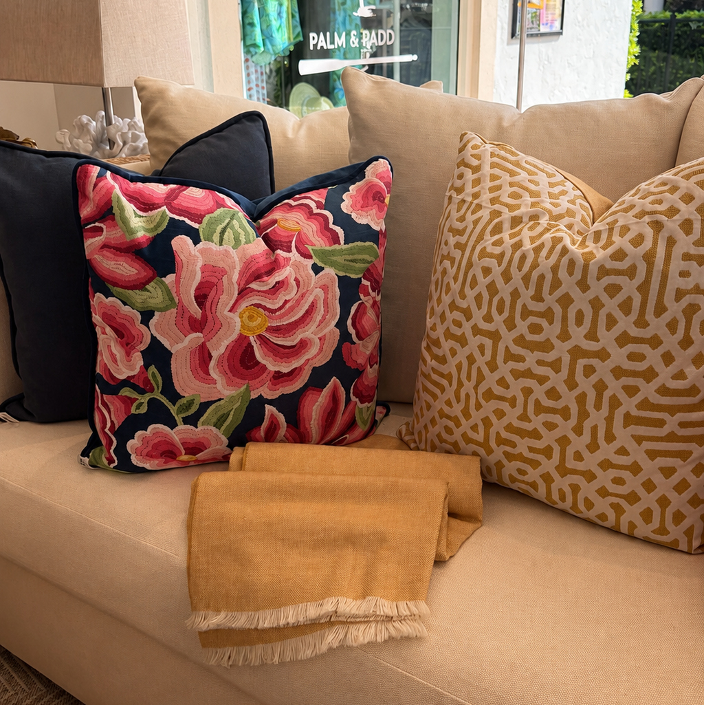 Pink Peony Pillow