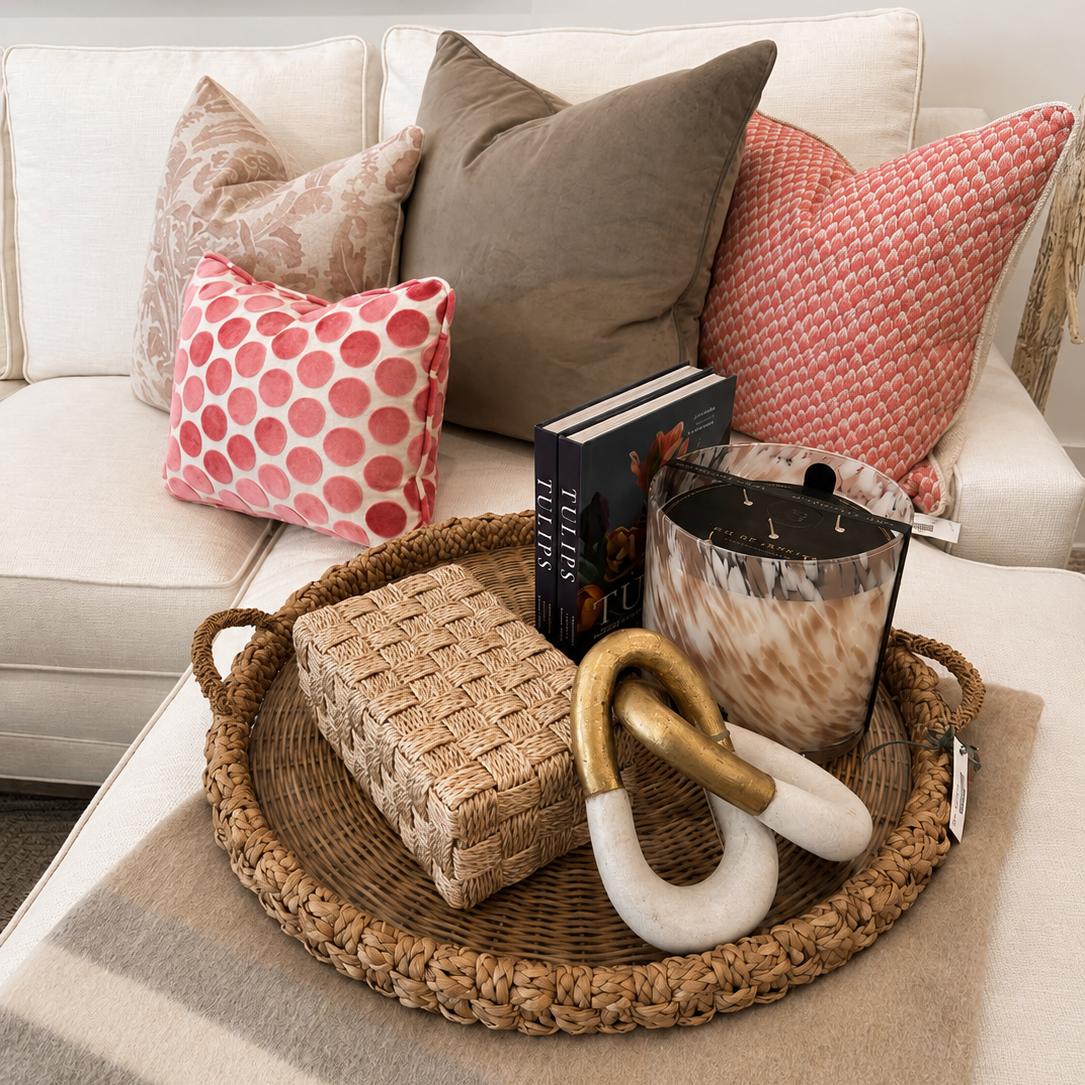 Pink Polka Dot Pillow