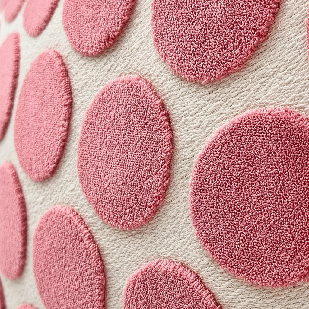Pink Polka Dot Pillow