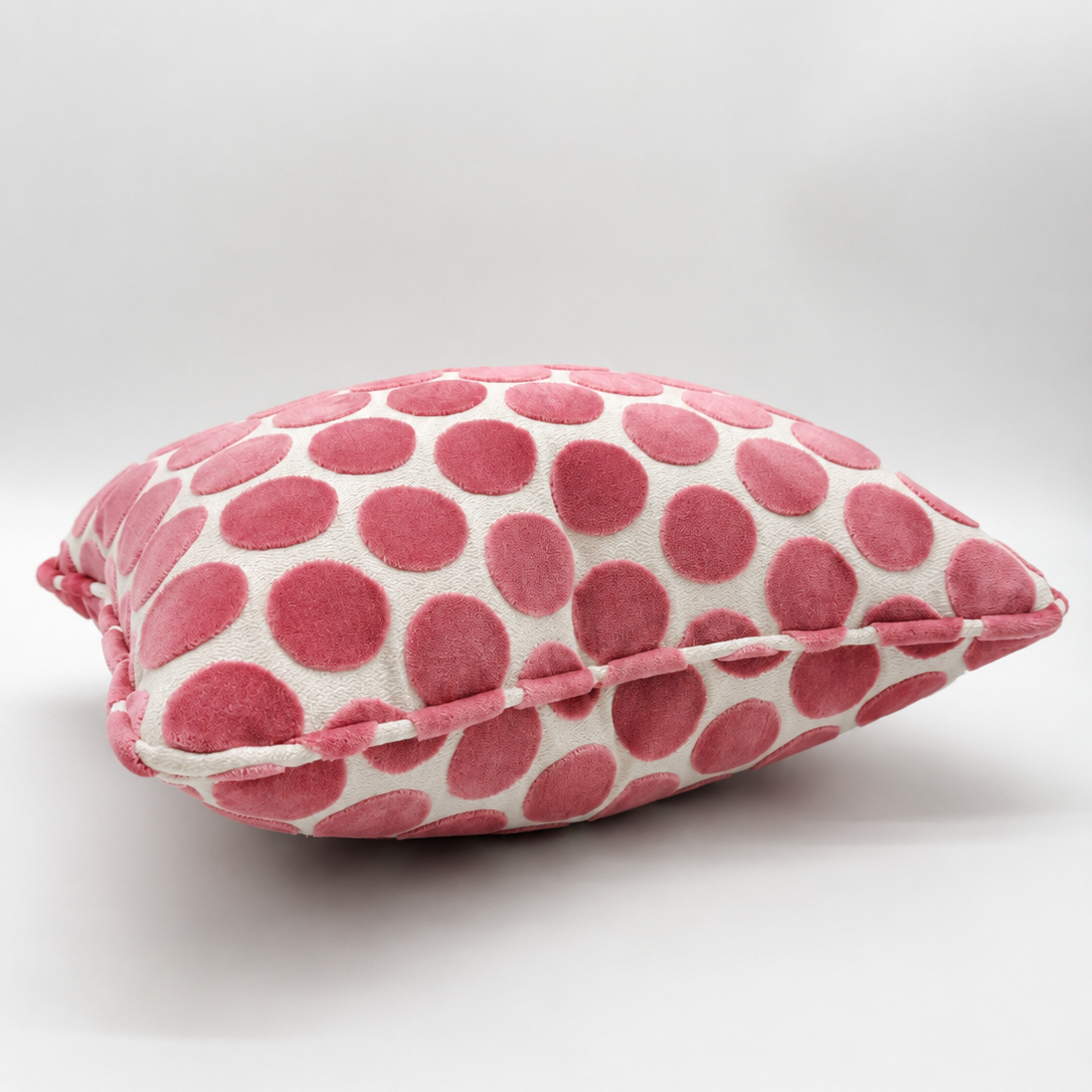 Pink Polka Dot Pillow