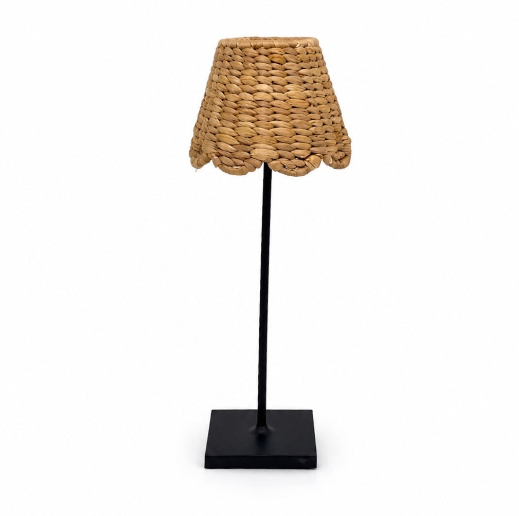 Scalloped Rattan Lamp Shade