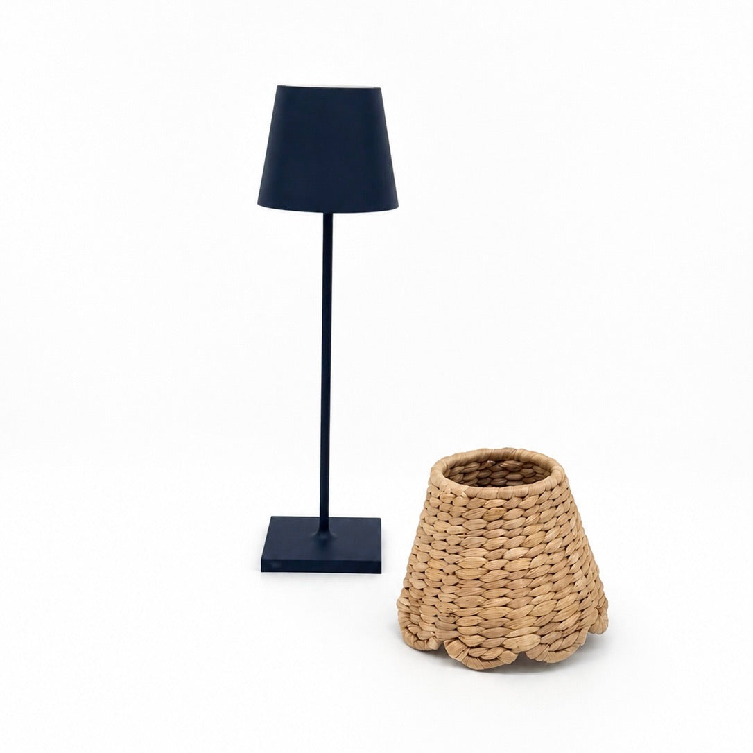 Scalloped Rattan Lamp Shade
