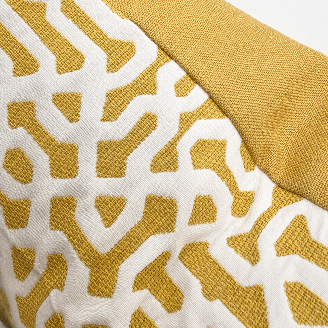 Yellow Lattice Pillow